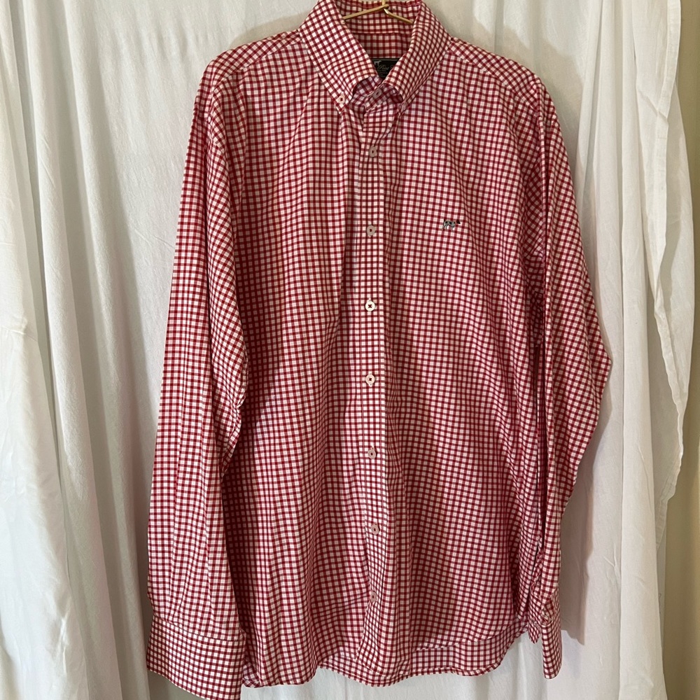 Men’s ‘Southern Point Co.’ Red Pointer Button Down - image 2